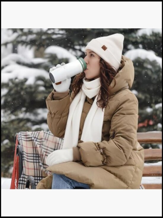 Winter Beanie Hat Gloves Scarf Headband Set Fleece Lined Touchscreen Gloves main image 7